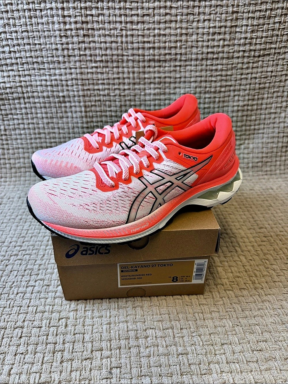 ASICS GEL-Kayano 30 Athletic Shoes Pink & White US 8 NWT